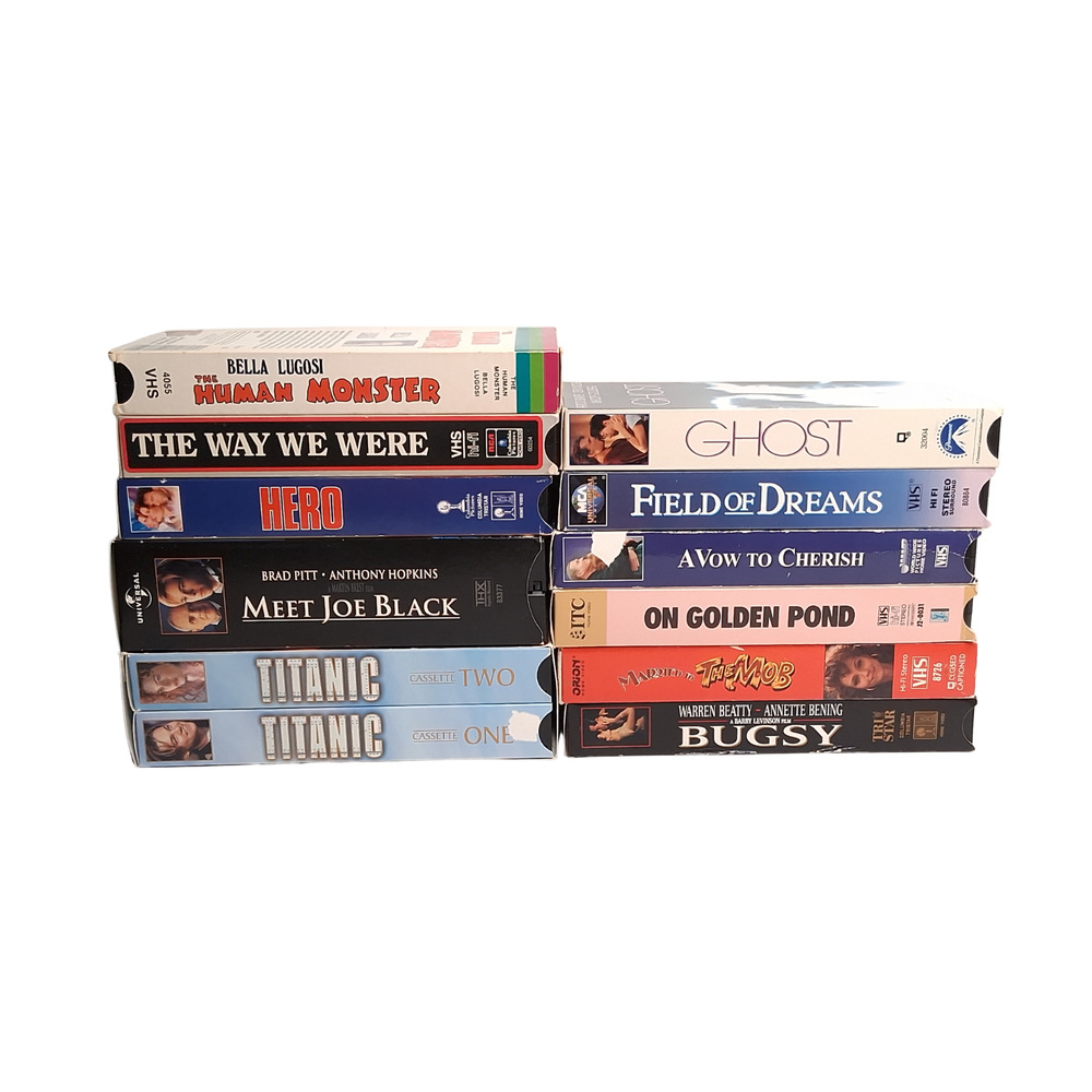 Lot of 11 VHS Movies -Titanic Field Of Dreams -Hero-Mixed Movie Collection- Used